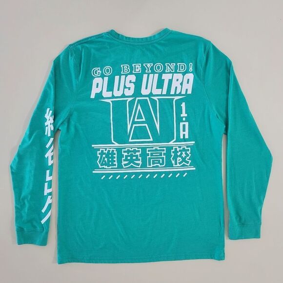 My Hero Academia Teal Crewneck Graphic Long Sleeve Tee - Picture 16 of 16
